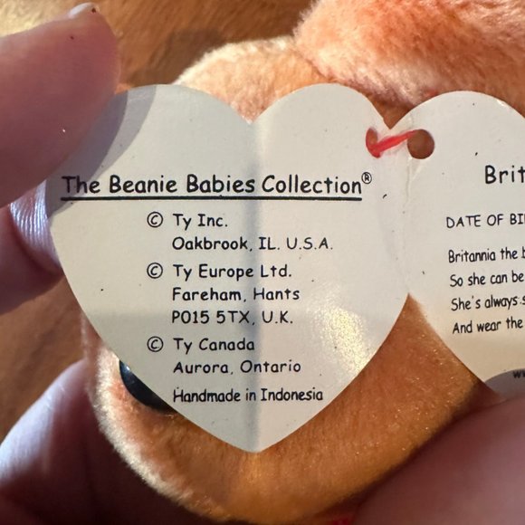 Ty Beanie Babies Britannia The Bear - NWMT errors - Picture 9 of 10